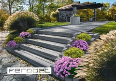 FEROBET Dřevěný program - Palisáda MAXIMUS 100 - 15*8*10cm Natur reliéfní - Elegantní šedá